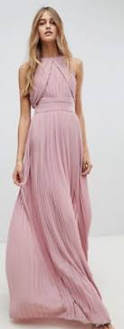 Die farbe braun strahlt ruhe & wärme aus. Tfnc Maxi Kleid 34 Altrosa Rosa Plissiert Brautjungfer Trauzeugin Hochzeit Neu Ebay