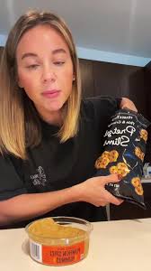 You have to try this snack! 🤤 #pumpkinhummus #pretzels  #traderjoespumpkinfinds #traderjoespumpkin #traderjoesmusthaves  #traderjoessnacks #fallsnacks #fallsnack #hummus #hummustok #pumpkinpie ...
