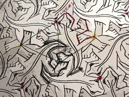 Escher then created his own layman's theory and classified all of his works created after on. Re Creating M C Escher S Lizard Tessellation Tessellations By Francine Champagne