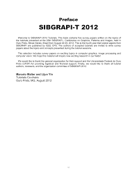 Read through these as you need them! Pdf Preface Sibgrapi T 2012