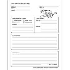Compte Rendu De Suppleance Cameleon Journal De Classe Enseignant Enseignement Enseignant Suppleant