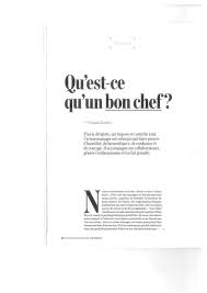Maybe you would like to learn more about one of these? Qu Est Ce Qu Un Bon Chef