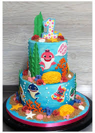 2nd Birthday 1st Birthday Baby Shark Cake Baby Shark 1st Birthday Cake Baby Shark Cake Boy Buttercream Babysharkcakebo In 2020 Shark Birthday Cakes Baby Boy 1st Birthday Party Shark Themed Birthday Party