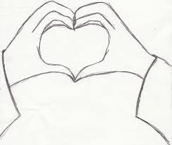 Two female hands make a heart gesture linear icon. Drawing Of Hands Making A Heart Novocom Top