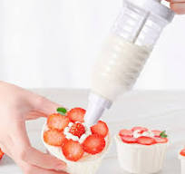 1 Set Dessert Decorating Injector with 8 Piping Tips,Cupcake Frosting  Filling,Cookies Puffs Making Cake Decorating Icing Tool Kit Baking Supplies