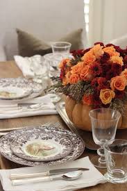 Maybe you would like to learn more about one of these? Thanksgiving Table Setting Diy Flower Pumpkin Centerpiece Woodland China Hemstitch Linens Pewter Flatware Rustic Glassware Jenny Steffens Hobick