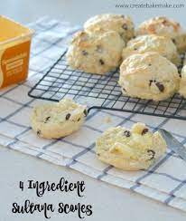 4 Ingredient Sultana Scones Recipe Lemonade Scone Recipe Cake Servings Delicious Desserts