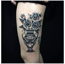 Tattoo Ideas Vase Tattoo Traditional Traditional Black Tattoo Traditional Tattoo Flowers Vase Tattoo