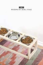Diy Modern Pet Bowl Stand Almost Makes Perfect Pet Bowl Stand Pet Food Station Diy Dog Stuff