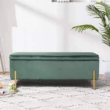 Check spelling or type a new query. Furniturer Green Storage Bench With Foam Padded Seat For Bedroom Living Room Tudor Green The Home Depot In 2021 Storage Ottoman Bench Storage Bench Seating Storage Bench