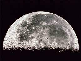 Half Moon Glossy Poster Picture Photo Lunar Crescent Full Space Stars Nasa 1563 Moon Wall Art Photographing The Moon Wall Art Prints