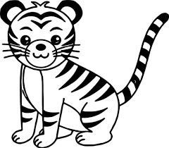 Cute Tiger Coloring Pages In 2020 Dinosaur Coloring Pages Animal Coloring Pages Animal Coloring Books