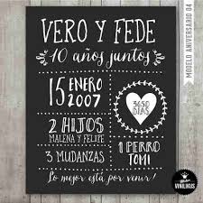 Lamina Imprimible Pizarra Aniversario Boda Personalizada 04 Pizarra Aniversario Regalo Aniversario Boda Aniversario De Bodas