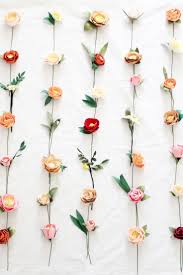 20pcs artificial flower handmade scrapbooking decoration. Paper Flower Wall Handmade By Sara Kim Paper Flower Wall Flower Wall Decor Paper Flowers