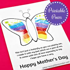 Mother's day 2021 will be observed on 9th may (sunday). Footprint Butterfly Poem Printable Mother S Day Card Messy Little Monster