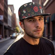 Mushroom Flat Bill Hat Tennis Cap Running Cap Bill Brim Adjustable Visor  Beach Trucker Hat for Unisex Young Adults