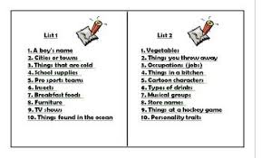 Good Old Scattergories Draw A Random Letter Chip And Form Words Comes With 6 Different Lists Scattergories Lists Scattergories Speech And Language
