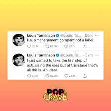 Mgmt artists is a full service talent management agency based at the los angeles center studios in california. Pop Crave On Twitter Louis Tomlinson Announces He S Going To Start His Own Music Management Company To Help Develop New Artists