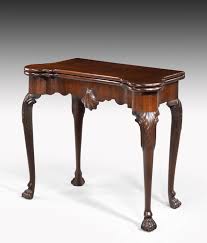 18th Century Period Irish Mahogany Card Table Table Cards 18th Century Table
