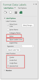 Step By Step To Create A Column Chart With Percentage Change