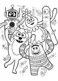 Yo gabba gabba coloring pages. Coloring Pages Coloring Pages Yo Gabba Gabba Printable For Kids Adults Free
