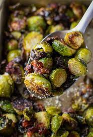Roasted Brussels Sprouts With Bacon Parmesan Cheese Recipe Sprout Recipes Bacon Recipes Brussels Sprouts Recipe