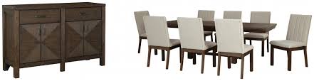 Dellbeck Dining Table And 8 Chairs With Storage D748 60 45 01 8 Dining Room Groups Akins Furniture
