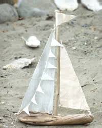Treibholz Basteln Sand Meer Steine Deko Stoff Boot Diy Proyectos De Madera Natural Barcos De Madera Artesanias De Madera Flotante