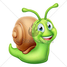 A cartoon worm character for my bud the spud game. Snail Cartoon Character Gl Stock Images