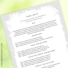 To access these templates, here's what you do professional resume / cv template by classic design. Artist Cv Example Template To Edit Microsoft Word Cv Template Master