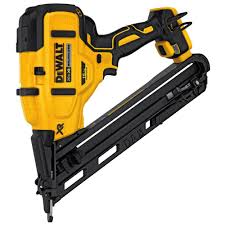 Dewalt 20 Volt Max Xr Lithium Ion Cordless 15 Gauge Angled Finish Nailer Tool Only Dcn650b The Home Depot Finish Nailer Nailer Dewalt