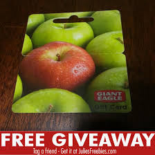 Prices and offer subject to. 28 Winners Win A Giant Eagle Gift Card And Apples Julie S Freebies