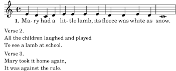 Both of these structural terms refer to a distinct unit of meaning with a skipped line. Lilypond Notation Reference 2 1 3 Stanzas