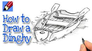 How To Draw A Dinghy Real Easy Kidlit Tv Drawings Dinghy Draw