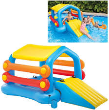 Intex Ile Avec Toboggan Amazon Fr Jeux Et Jouets