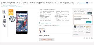 Over all, it is hassle free. Oneplus 3 To Arrive In Malaysia 9 August Lazada To Start Taking Pre Orders Lowyat Net