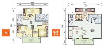 90 m kare ev planları. 86 Metrekare Iki Katli Prefabrik Ev