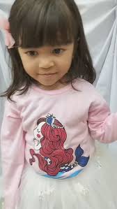 saymasyaallahtabarakallah On Model 3tahun *Kaos lengan panjang *Rok tutu  putih