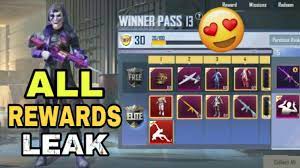 Pubg Mobile Lite Season 13 Winner Pass All Rewards Leaked Season 13 New Update Youtube