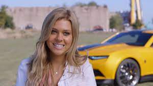 Mark wahlberg thinks nicola peltz's shorts are a little too short as he is the over protective father in a scene from transformers: Nicola Peltz Transformers Age Of Extinction Interview Hd Youtube