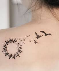 Bird Tattoos For Guys On Back Beautiful Sunbirds Tattoos On Shoulder For Girls Styles Beat Neck Tattoo Sun Tattoos Tattoos