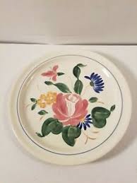 19th century sevres style hand painted floral gilt & blue ribbon demitasse cup. Red Wing China Pottery 10 1 8 Dinner Plate Red Floral Pattern U S A Ebay