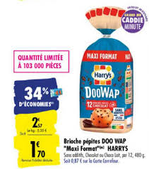 Offre Brioche Pepites Doo Wap Maxi Format Harrys Chez Carrefour Market