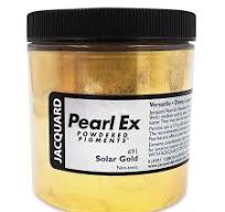 Jacquard Pearl-Ex Pigment - 4 oz, Solar Gold, Jar