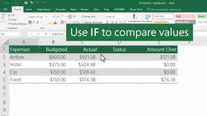 How To Use The If Function In Excel Youtube
