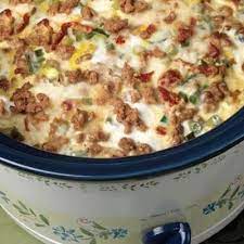 Crockpot Breakfast Casserole Recipe Recipe Recipes Cooker Recipes Breakfast Casserole Sausage