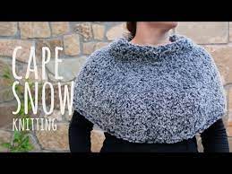 Maybe you would like to learn more about one of these? Tutorial Easy Knitting Cape Snow Lanas Y Ovillos In English Youtube