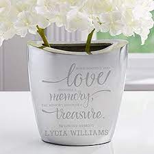 Memory Becomes A Treasure Personalized Memorial Vase Memorial Vase Wedding Vases Aluminum Vase