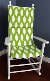 Black And White Rocking Chair Cushions Rocking Chair Cushion Ikat Black Green White Rocking Chair Cushions Green Rocking Chair Rocking Chair
