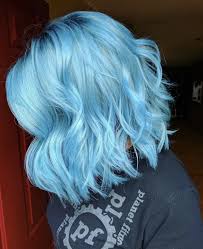 Pin By Chloebabyxoxo On Fashion Light Blue Hair Hair Styles Hair Color Blue